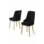 HANAH HOME Set 2 stolice Newa Black Gold - slika 2