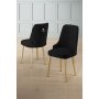 HANAH HOME Set 2 stolice Newa Black Gold - slika 1