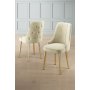 HANAH HOME Set 2 stolice Newa Cream Gold - slika 1