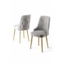 HANAH HOME Set 2 stolice Newa Grey Gold - slika 2