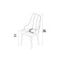 HANAH HOME Set 2 stolice Newa Anthracite Brown - slika 2