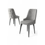 HANAH HOME Set 2 stolice Newa Grey Black - slika 2