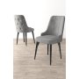 HANAH HOME Set 2 stolice Newa Grey Black - slika 1