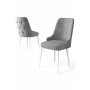 HANAH HOME Set 2 stolice Newa Grey White - slika 2