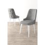 HANAH HOME Set 2 stolice Newa Grey White - slika 1