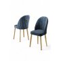HANAH HOME Set 2 stolice Mara Anthracite Gold - slika 2