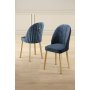 HANAH HOME Set 2 stolice Mara Anthracite Gold - slika 1
