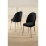 HANAH HOME Set 2 stolice Mara Black Chrome - slika 1