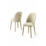 HANAH HOME Set 2 stolice Mara Cream Gold - slika 2