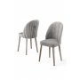 HANAH HOME Set 2 stolice Mara Grey Chrome - slika 2