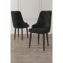 HANAH HOME Set 2 stolice Trex Black Brown - slika 1