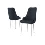 HANAH HOME Set 2 stolice Trex Anthracite White - slika 2