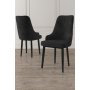 HANAH HOME Set 2 stolice Trex Black - slika 1