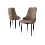 HANAH HOME Set 2 stolice Trex Cappuccino Black - slika 2