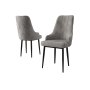 HANAH HOME Set 2 stolice Trex Grey Black - slika 2