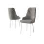 HANAH HOME Set 2 stolice Trex Grey White - slika 2