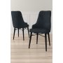 HANAH HOME Set 2 stolice Neta Anthracite Black - slika 1