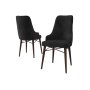HANAH HOME Set 2 stolice Neta Black Brown - slika 2
