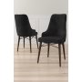 HANAH HOME Set 2 stolice Neta Black Brown - slika 1