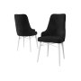 HANAH HOME Set 2 stolice Neta Black White - slika 2