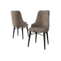 HANAH HOME Set 2 stolice Neta Cappuccino Black - slika 2