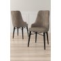 HANAH HOME Set 2 stolice Neta Cappuccino Black - slika 1