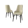 HANAH HOME Set 2 stolice Neta Cream Black - slika 2