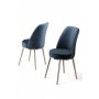 HANAH HOME Set 2 stolice Pefa Anthracite Chrome - slika 2