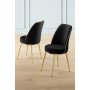 HANAH HOME Set 2 stolice Pefa Black Gold - slika 1