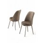 HANAH HOME Set 2 stolice Pefa Cappuccino Chrome - slika 2