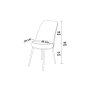 HANAH HOME Set 2 stolice Pefa Cappuccino Chrome - slika 3