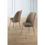 HANAH HOME Set 2 stolice Pefa Cappuccino Chrome - slika 1