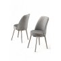 HANAH HOME Set 2 stolice Pefa Grey Chrome - slika 2