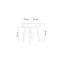 HANAH HOME Set 2 stolice Vina Mini 1053 Oak Anthracite - slika 3
