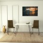 HANAH HOME Sto Sandalf Square Shiny White - slika 1
