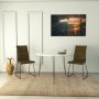 HANAH HOME Sto Sandalf Shiny White - slika 1
