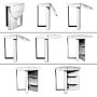 HANAH HOME Sto Middle Shiny White - slika 4