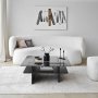 HANAH HOME Sto za dnevnu sobu Saga Square Black Fume - slika 2