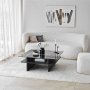 HANAH HOME Sto za dnevnu sobu Saga Square Black Fume - slika 3