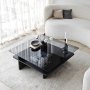 HANAH HOME Sto za dnevnu sobu Saga Square Black Fume - slika 5