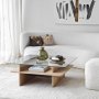 HANAH HOME Sto za dnevnu sobu Saga Square Sapphire Transparent - slika 5