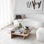 HANAH HOME Sto za dnevnu sobu Saga Square Sapphire Transparent - slika 1