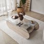 HANAH HOME Sto za dnevnu sobu Brise Travertine Transparent - slika 4