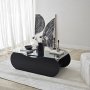 HANAH HOME Sto za dnevnu sobu Brise Black Transparent - slika 3