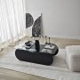 HANAH HOME Sto za dnevnu sobu Brise Black Transparent - slika 4