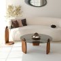 HANAH HOME Sto za dnevnu sobu Surf Chesnut Fume - slika 3
