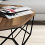 HANAH HOME Sto za dnevnu sobu Diamond Walnut - slika 3