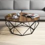 HANAH HOME Sto za dnevnu sobu Diamond Walnut - slika 1