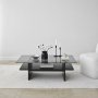 HANAH HOME Sto za dnevnu sobu Saga Rectangle Black Fume - slika 3