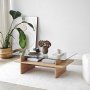 HANAH HOME Sto za dnevnu sobu Saga Rectangle Sapphire Transparent - slika 1